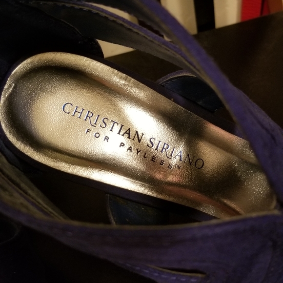 Blue Christian Siriano heels size 9 - Picture 6 of 7